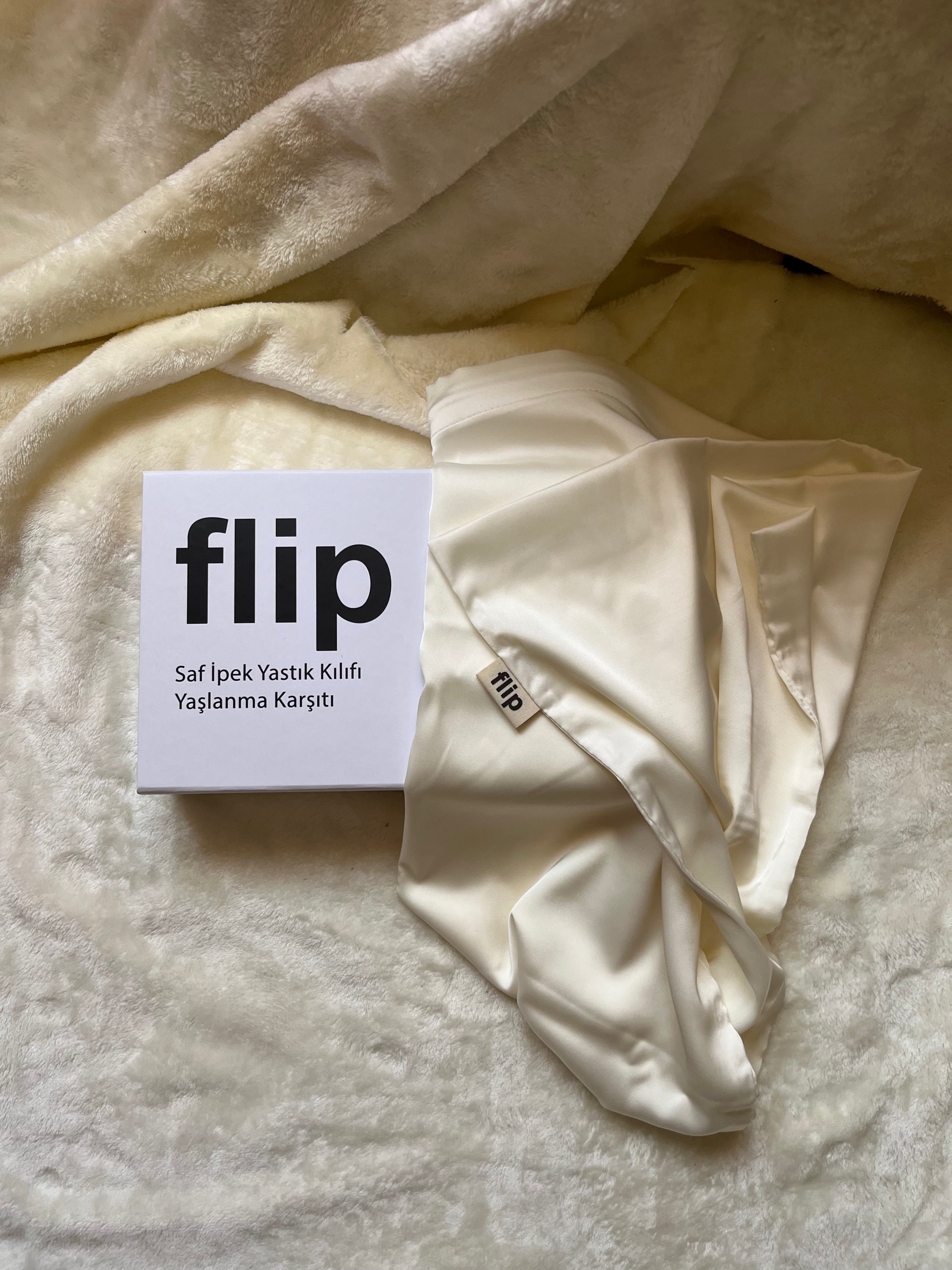 Dut İpek Beyaz Premium Yastık Kılıfı